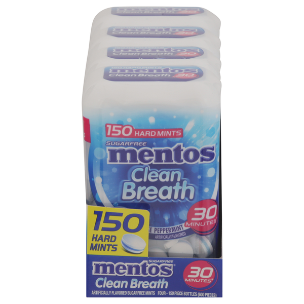 Candy & Chocolate Mentos Hard Mints, Sugarfree, Intense Peppermint hero