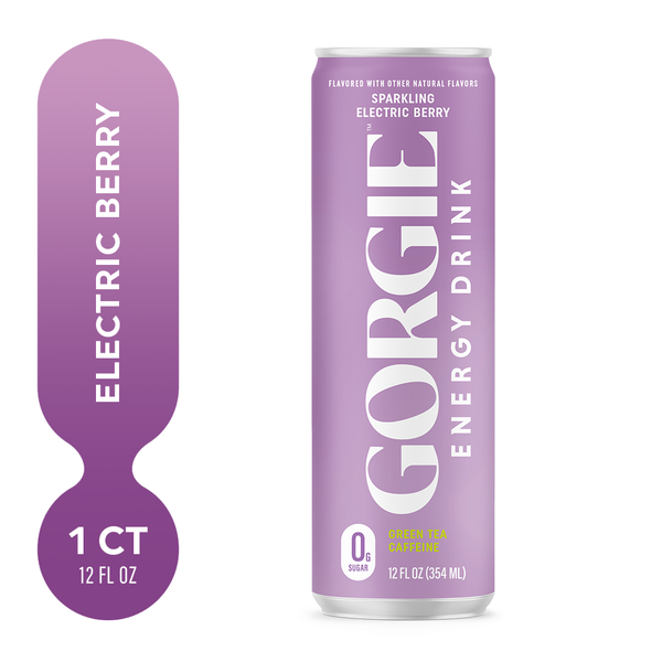 Energy & Sports Drinks Gorgie Energy Drink, Sparkling Electric Berry hero