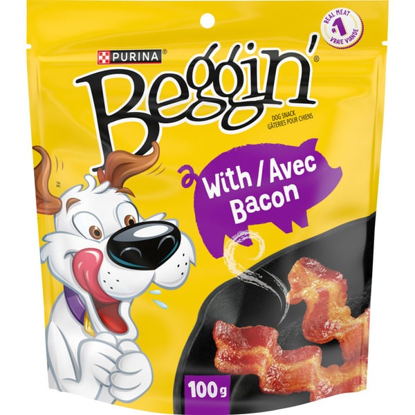 Dog Food & Care Purina Bacon Dog Treats"Beggins Strips" hero