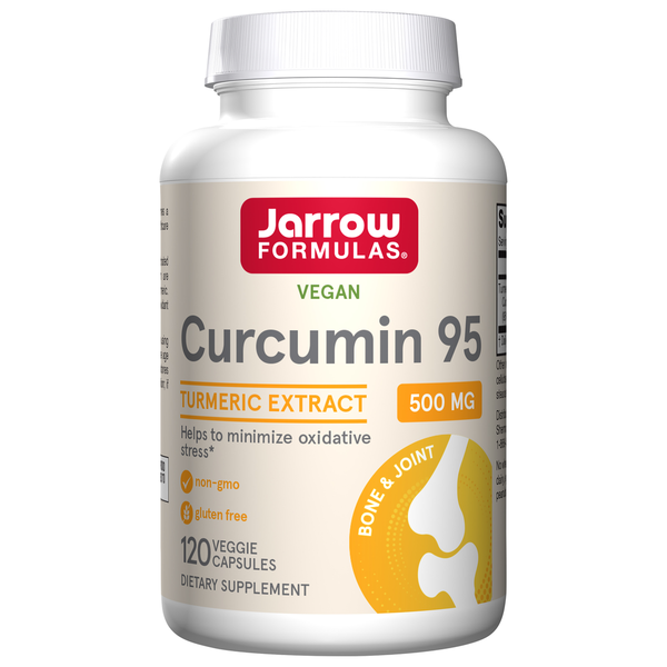 Vitamins & Supplements Jarrow Formulas Curcumin 95, Turmeric Extract, 500 mg, Veggie Capsules hero