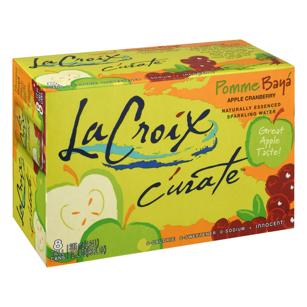 Water, Seltzer & Sparkling Water LaCroix Curate Pomme-Baya (Apple- Berry) hero