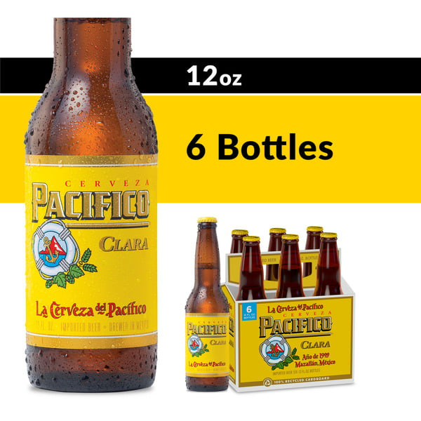 Beers Pacifico Clara Mexican Lager Import Beer Bottles hero