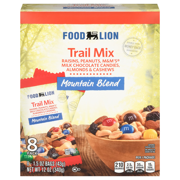 Nuts, Seeds & Dried Fruit Food Lion Trail Mix, Mountain Blend hero