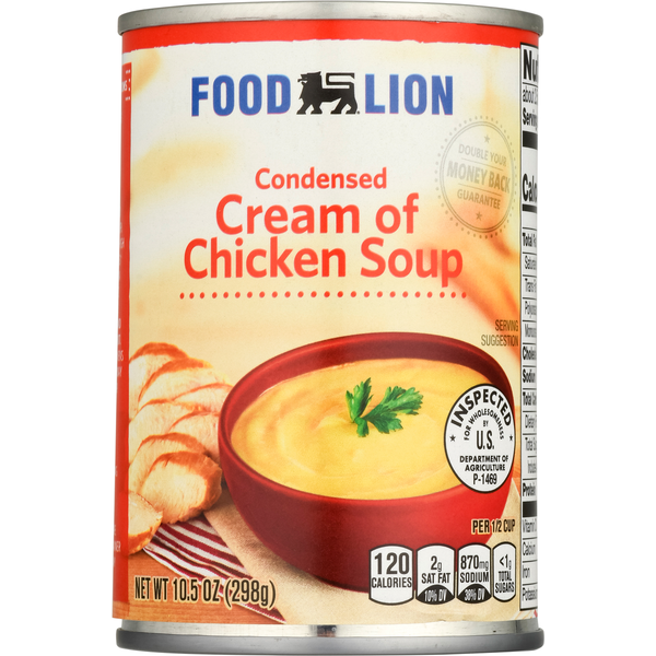 Soup, Broth & Bouillon Food Lion Soup, Cream of Chicken, Condensed hero