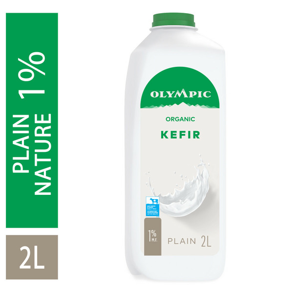 Yogurt Olympic Organic Kefir Plain 1% hero