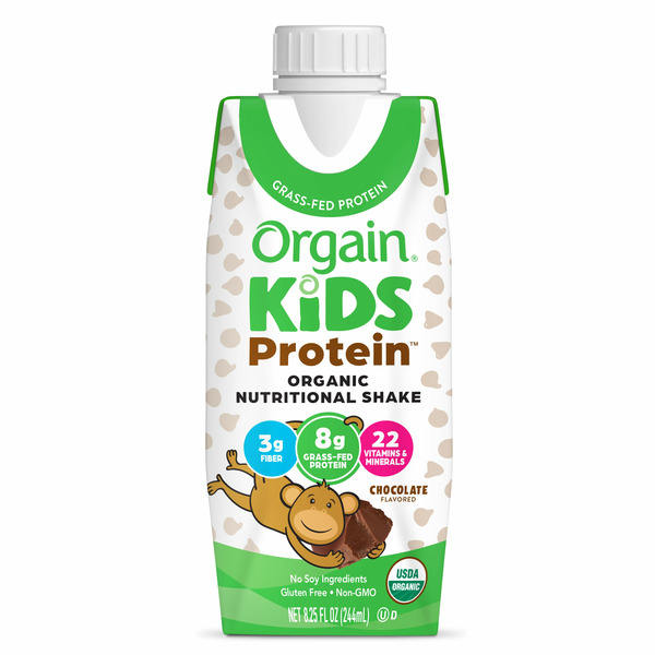 Energy & Sports Drinks Orgain Organic Kids Nutritional Shake, 22 Vitamins & Minerals - Chocolate hero