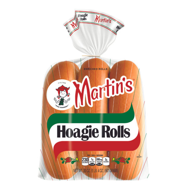 Conventional Breads (Grocery) Martin's Hoagie Rolls hero