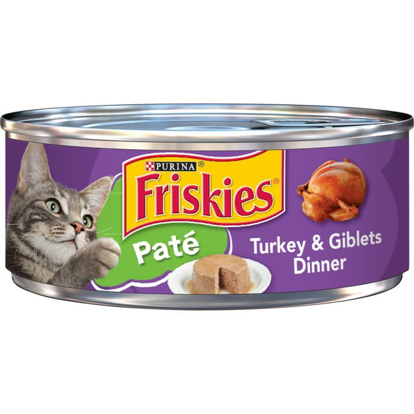 Cat Food & Care Purina Friskies Pate Wet Cat Food, Turkey & Giblets Dinner hero