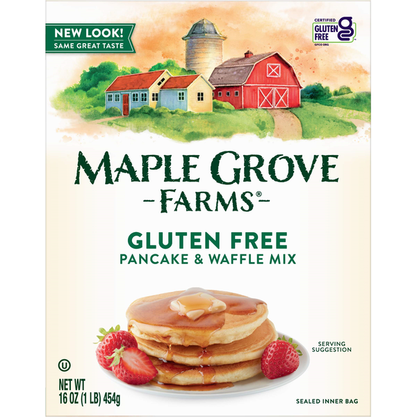 Hot Cereal & Pancake Mixes Maple Grove Farms of Vermont Pancake & Waffle Mix, Gluten Free hero