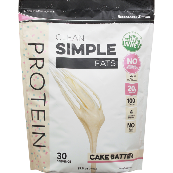 Protein & Meal Replacements Clean Simple Eats Cake Batter hero