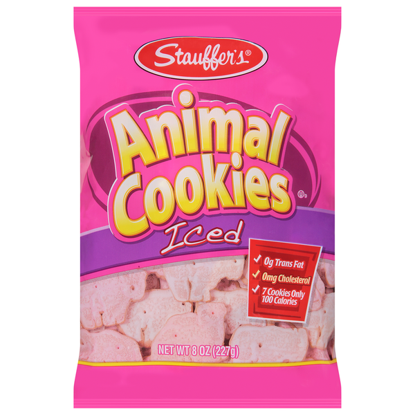 Cookies & Cakes Stauffer's Animal Cookies, Iced hero