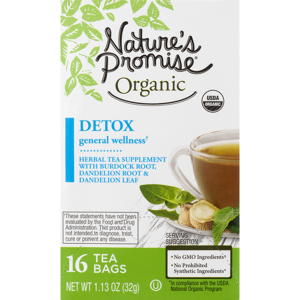 Tea Nature's Promise Organic General Wellness Detox Tea Bags hero