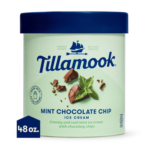 Packaged Meat Tillamook Mint Chocolate Chip Ice Cream hero