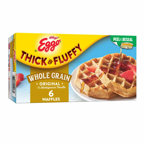 Bakery Desserts Kellogg’s Eggo Frozen Waffles, Resealable, Whole Grain, Original hero