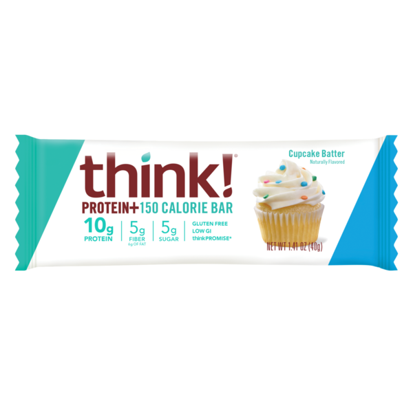 Energy & Granola Bars think! Protein + 150 Calorie Cupcake Batter Bar hero