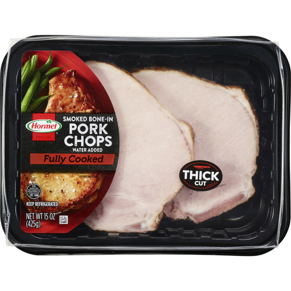 Packaged Meat Hormel Bone In Smoked Pork Chop Sliced hero