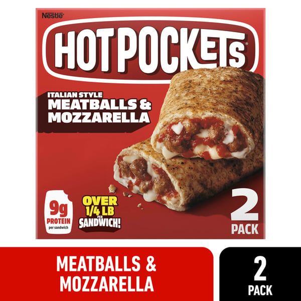 Frozen Meals Hot Pockets Meatball Mozzarella hero