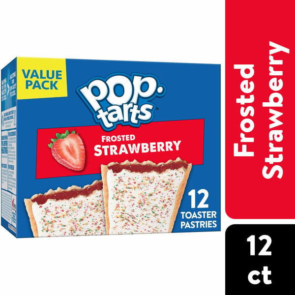 Breakfast Bars & Pastries Pop-Tarts Toaster Pastries, Breakfast Foods, Kids Snacks, Frosted Strawberry hero