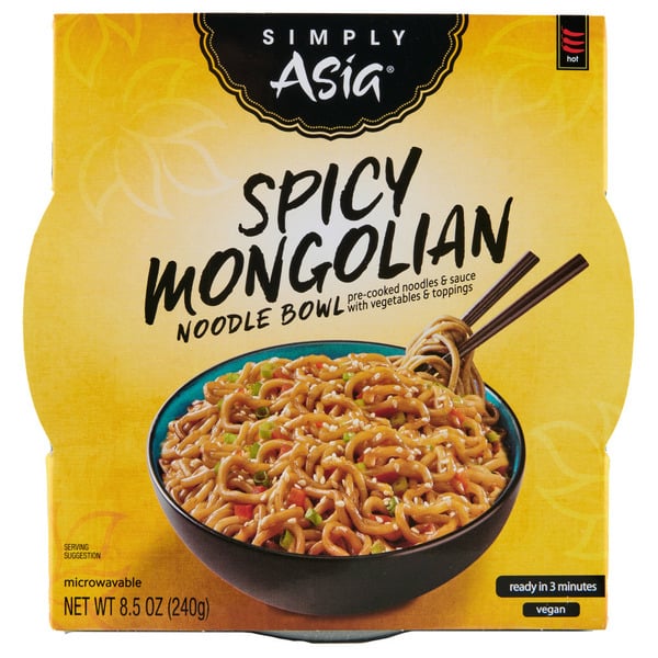 Soup, Broth & Bouillon Simply Asia Spicy Mongolian Noodle Bowl hero