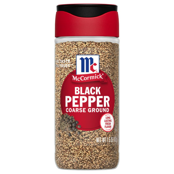 Spices & Seasonings McCormick® Coarse Ground Black Pepper hero