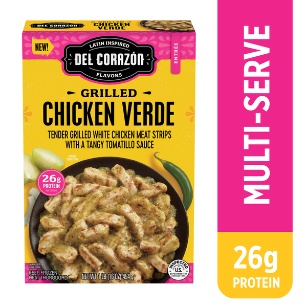 Frozen Meals Del Corazón Grilled Chicken Verde hero