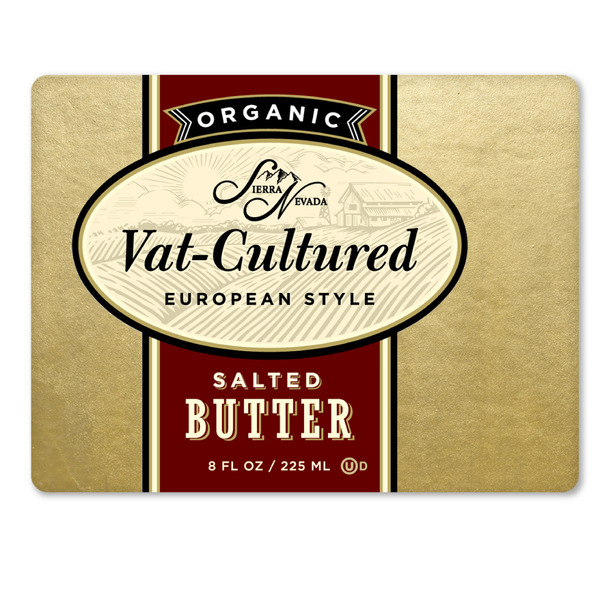 Butter Sierra Nevada Cheese Company Organic Vat Cultured Euro-Style Salted Butter hero