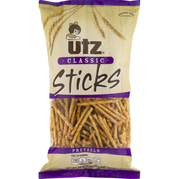 Chips & Pretzels Utz Classic Pretzel Sticks hero