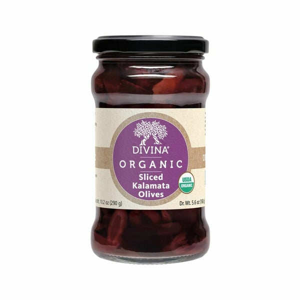 Pickled Goods & Olives Divina Organic Sliced Kalamata Olives hero