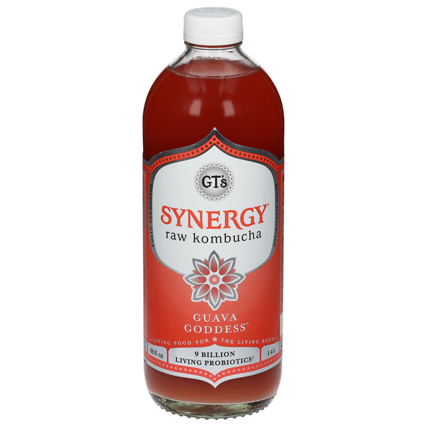 Tea and Lemonade GT's Living Foods Kombucha, Raw, Guava Goddess hero