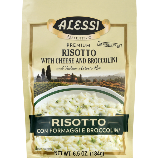 Instant Foods Alessi Risotto, With Cheese And Broccolini, Premium hero