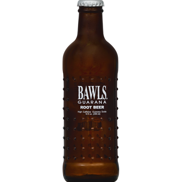 Soft Drinks BAWLS Guarana Soda, High Caffeine, Root Beer hero