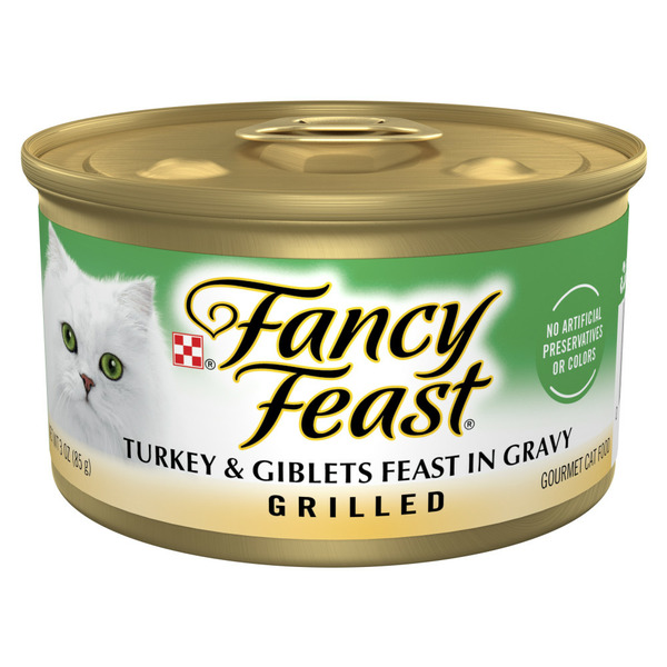 Cat Food & Care Purina Fancy Feast Grilled Wet Cat Food Turkey and Giblets Feast in Wet Cat Food Gravy hero