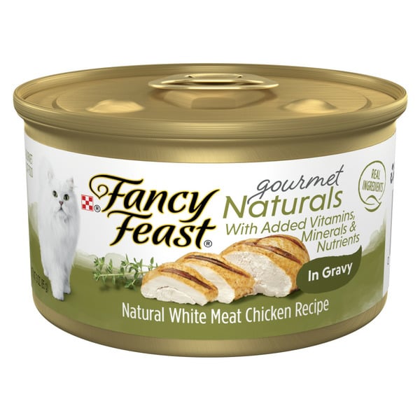 Cat Food & Care Purina Fancy Feast Wet Cat Food Gourmet Naturals White Meat Chicken Recipe in Wet Cat Food Gravy hero