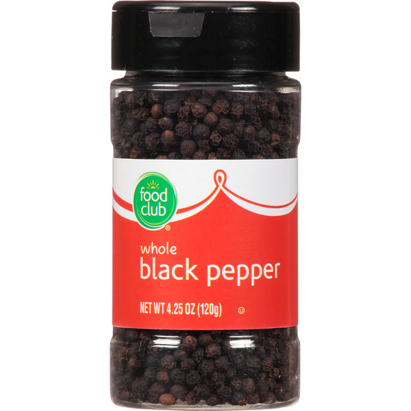 Spices & Seasonings Food Club Black Pepper, Whole hero