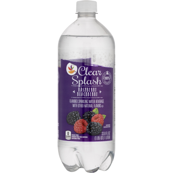 Water, Seltzer & Sparkling Water Clear Splash Sparkling Water Beverage Raspberry Blackberry hero