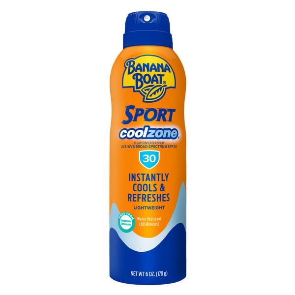 Body Lotions & Soap Banana Boat Sport Cool Zone Clear Spray Sunscreen Broad Spectrum hero