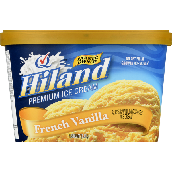 Frozen Dessert Hiland Dairy Ice Cream, Premium, French Vanilla hero