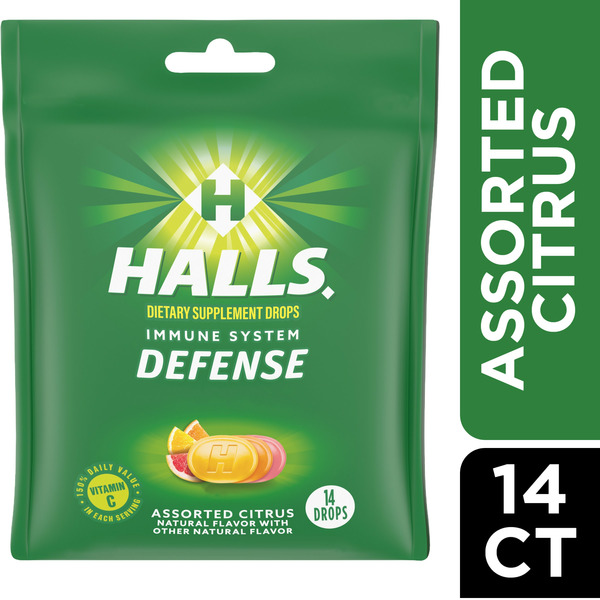 Vitamins & Supplements Halls Defense Assorted Citrus Vitamin C Drops hero