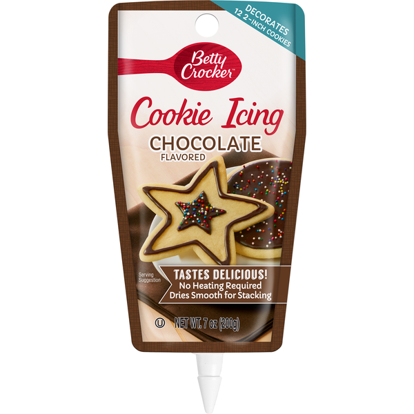 Baking Supplies & Decor Betty Crocker Cookie Icing, Chocolate Flavored hero