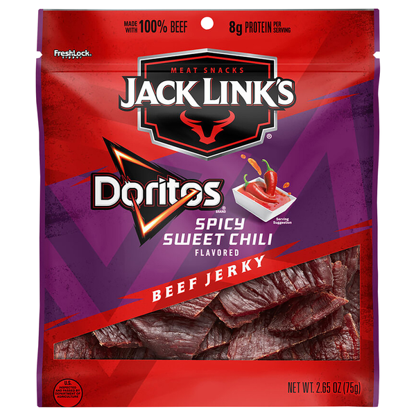 Candy & Chocolate Jack Link's Beef Jerky, Doritos, Spicy Sweet Chili Flavored hero