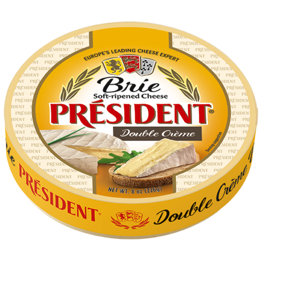 Packaged Cheese Président Brie Soft Ripened Cheese Double Cream hero