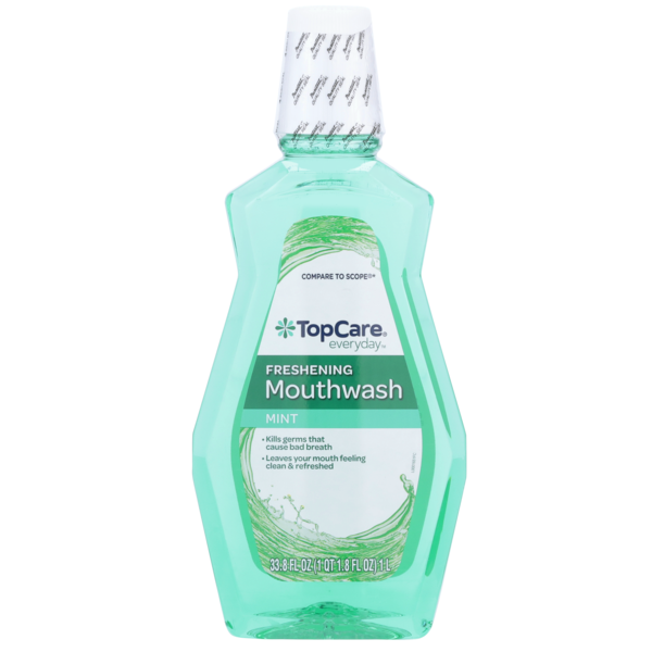 Oral Hygiene TopCare Freshening Mouthwash, Mint hero