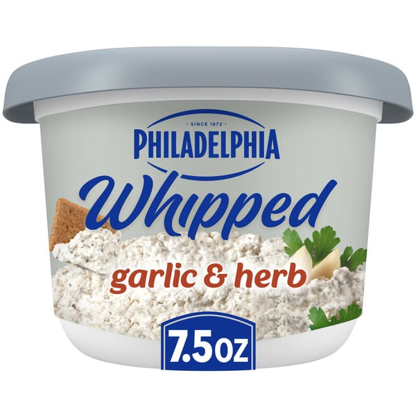 Preserved Dips & Spreads Philadelphia Garlic & Herb Whipped Cream Cheese Spread hero