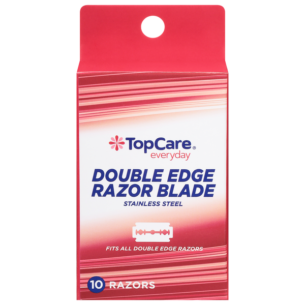 TopCare Razor Blade, Double Edge, Stainless Steel hero