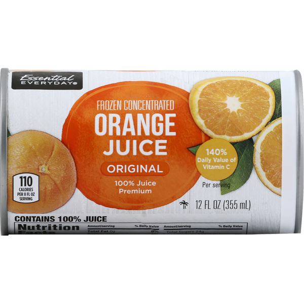 Frozen Juice Essential Everyday Orange Juice, Original hero