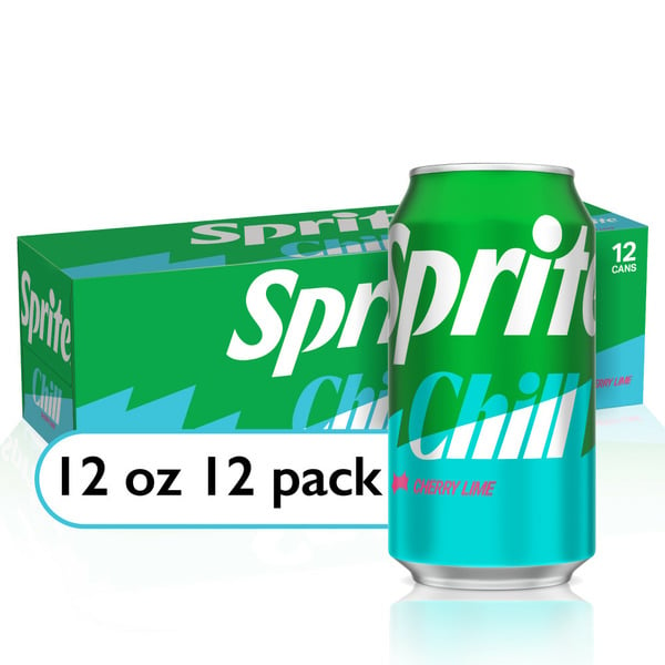 Soft Drinks Sprite ® Chill Cherry Lime Natural Flavor Soda Soft Drink Cans hero