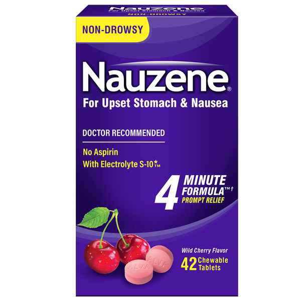 Cold, Flu & Allergy NAUZENE Chewables for Upset Stomach & Nausea hero