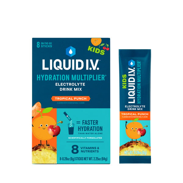 Liquid I.V. Electrolyte Drink Mix for Kids, Tropical Punch hero