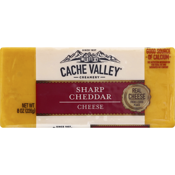 Packaged Cheese Cache Valley Cheese, Sharp Cheddar hero