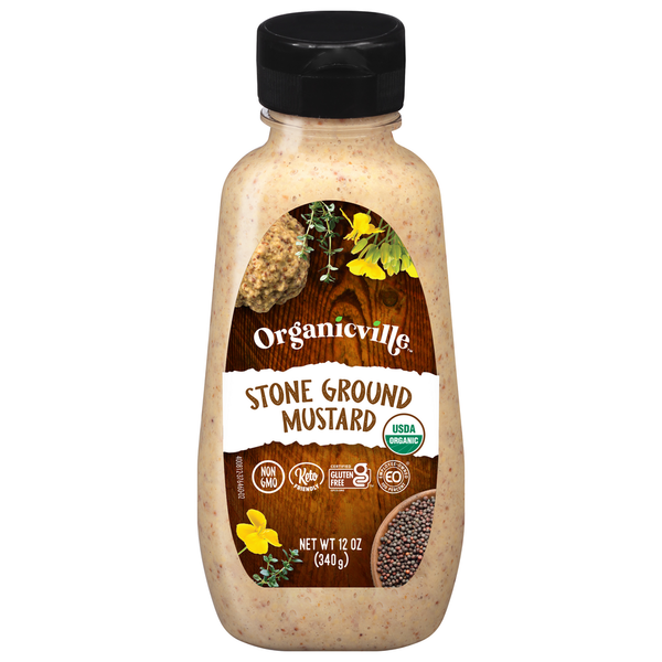 Condiments Organicville Mustard, Stone Ground hero